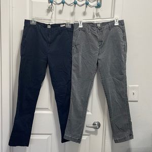 Gap Girlfriend Twill Stripe Chinos Bundle